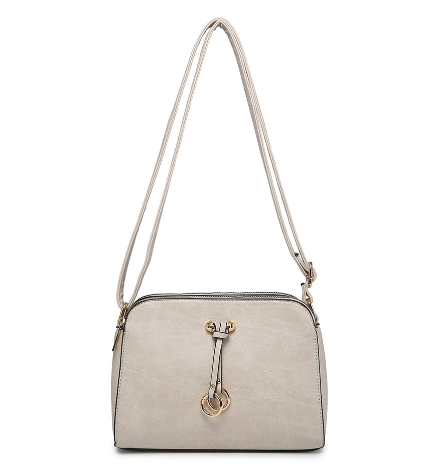Multi color small faux leather shoulder bag