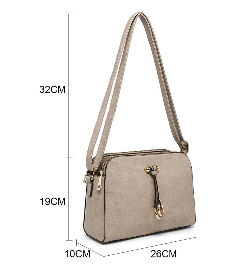 Multi color small faux leather shoulder bag