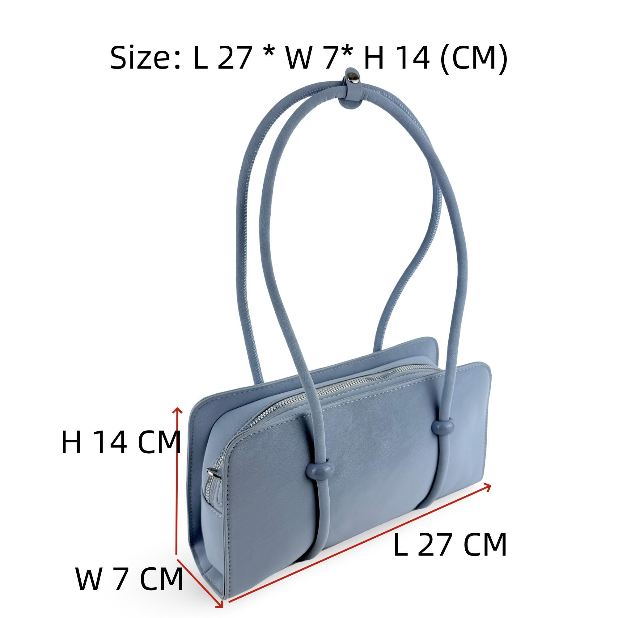 Multi colored slim rectangular shoulder bag